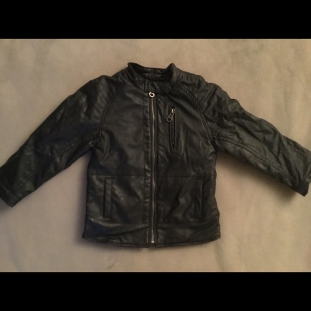 boys faux leather jacket
